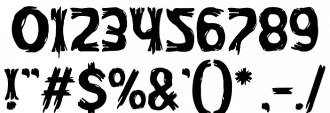 Inked Whimsy Font Alte caractere