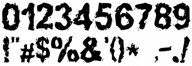 Inked    weird Polices AUTRES CHARS