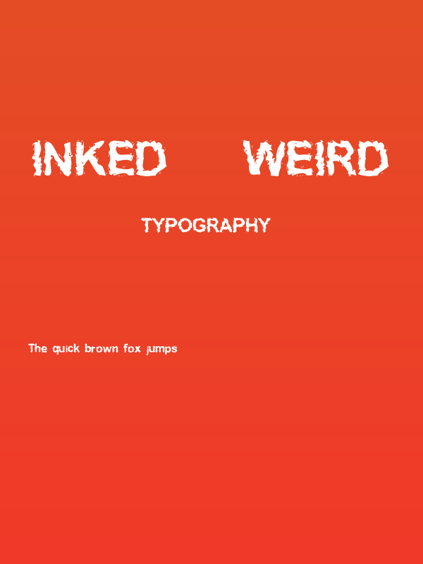 Inked    weird Poster