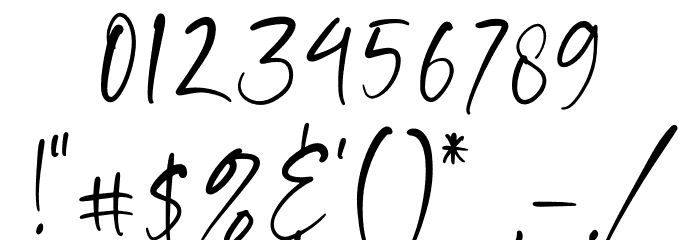 Inkgasm - Personal Use Font OTHER CHARS