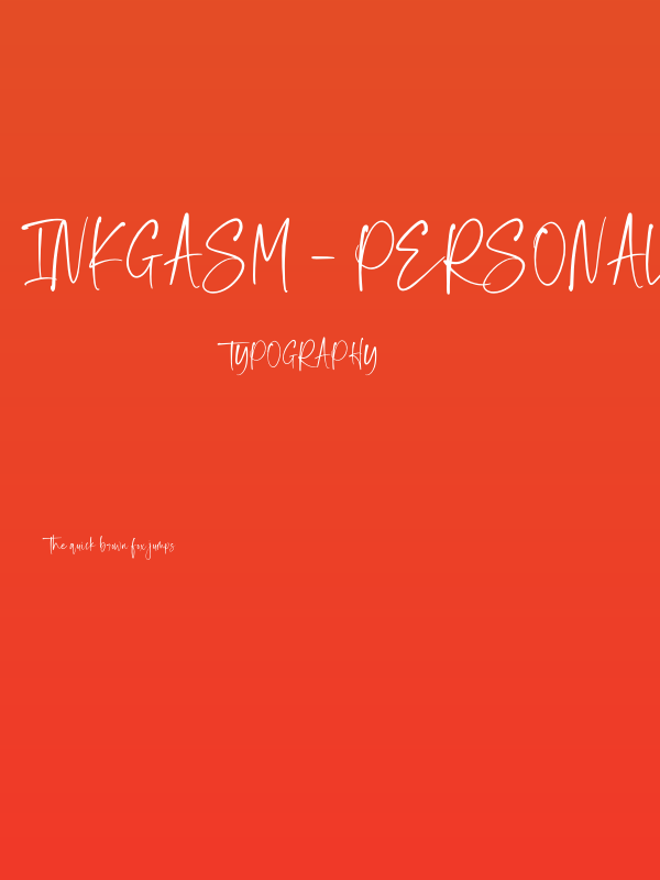 Inkgasm - Personal Use Poster