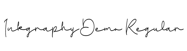 Inkgraphy Demo Regular  フリーフォントのダウンロード
