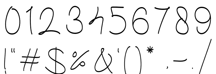 Inkgraphy Demo Regular Font OTHER CHARS