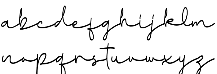 Inkgraphy Demo Regular Font LOWERCASE