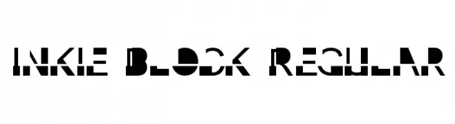 Inkie Block Regular  font caratteri gratis
