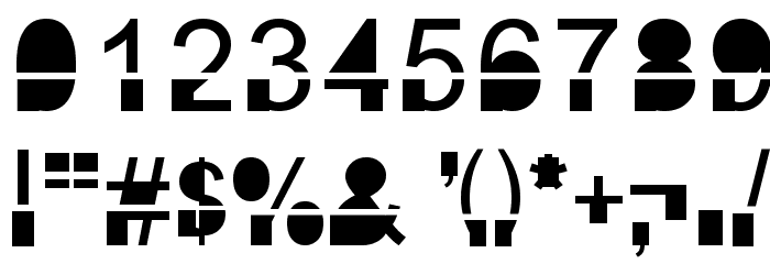 Inkie Block Regular Font OTHER CHARS