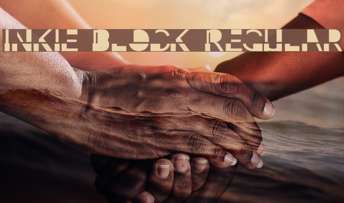 Inkie Block Regular Font examples