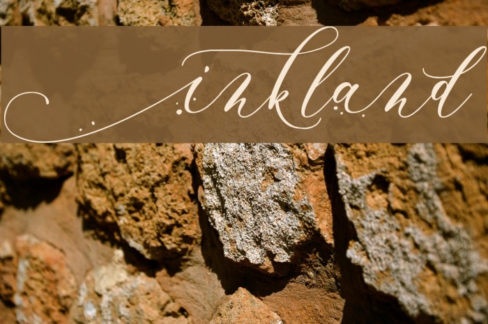 Inkland Font examples