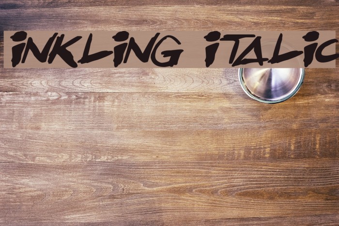 Inkling Italic Example 2