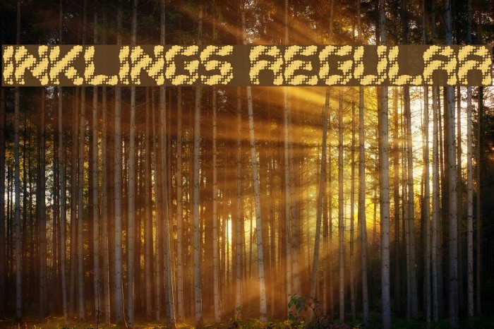 Inklings Regular Font examples