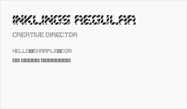 Inklings Regular Business Card