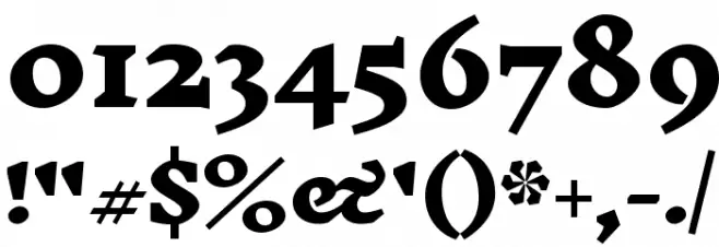 Inknut Antiqua Black Font OTHER CHARS