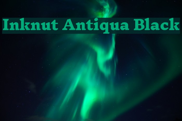 Inknut Antiqua Black Font examples