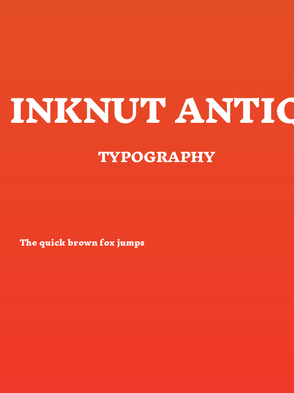 Inknut Antiqua Black Poster