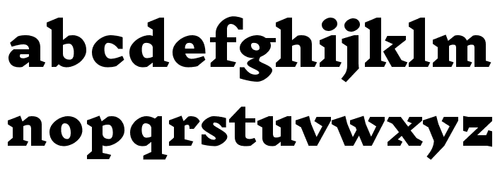 Inknut Antiqua Black Font LOWERCASE