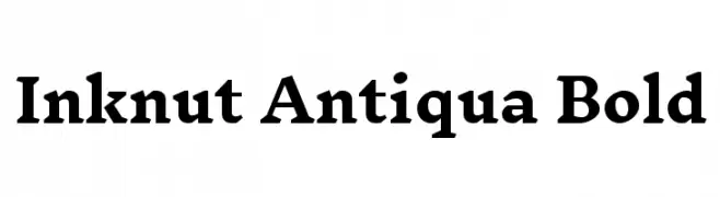 Inknut Antiqua Bold  Frei Schriftart Herunterladen