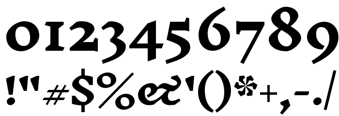 Inknut Antiqua Bold Font OTHER CHARS