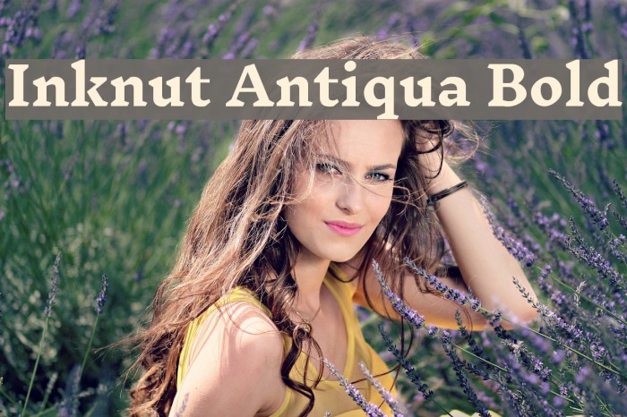 Inknut Antiqua Bold Font examples