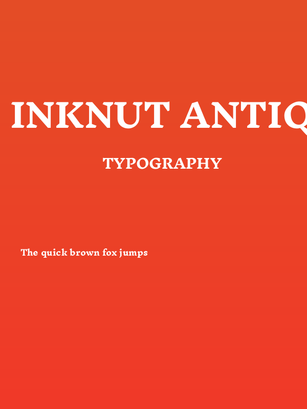 Inknut Antiqua Bold Poster