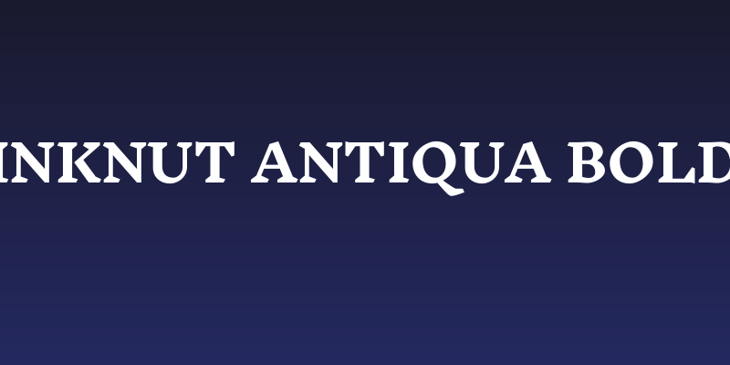 Inknut Antiqua Bold Social Header