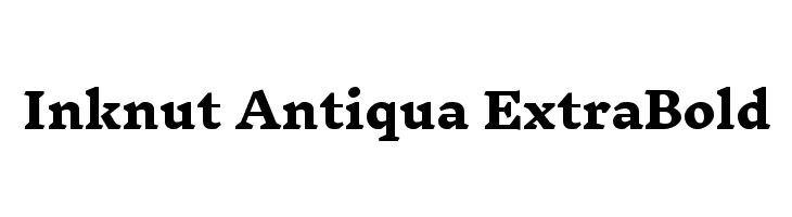 Inknut Antiqua ExtraBold  Frei Schriftart Herunterladen