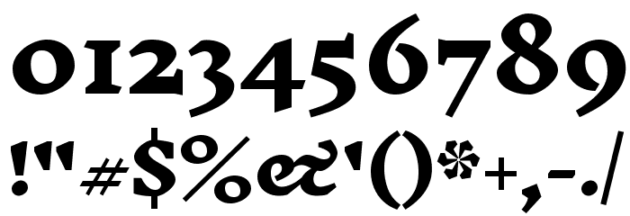 Inknut Antiqua ExtraBold Font OTHER CHARS