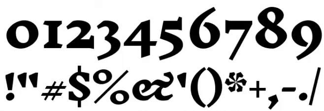 Inknut Antiqua ExtraBold Font OTHER CHARS