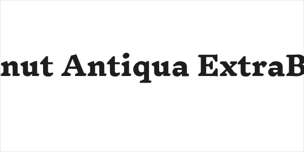 Inknut Antiqua ExtraBold Logo