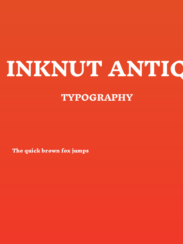 Inknut Antiqua ExtraBold Poster