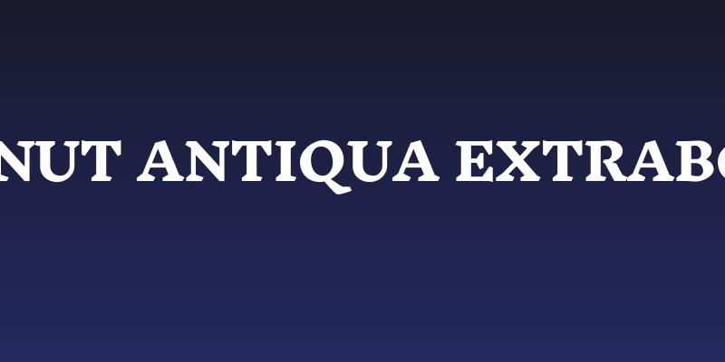 Inknut Antiqua ExtraBold Social Header