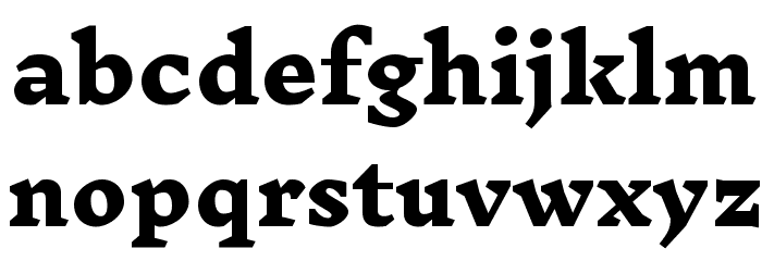Inknut Antiqua ExtraBold Font LOWERCASE