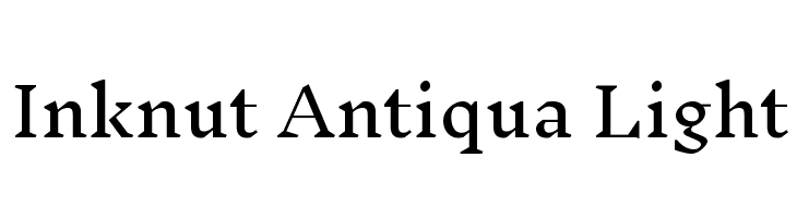 Inknut Antiqua Light  免费字体下载