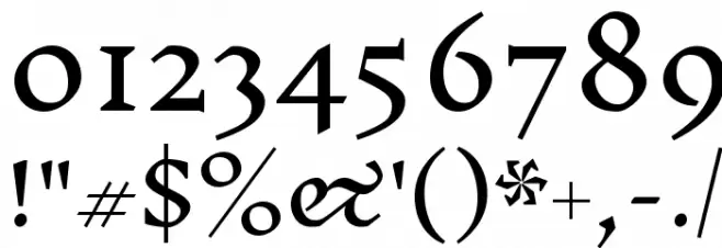 Inknut Antiqua Light Font OTHER CHARS