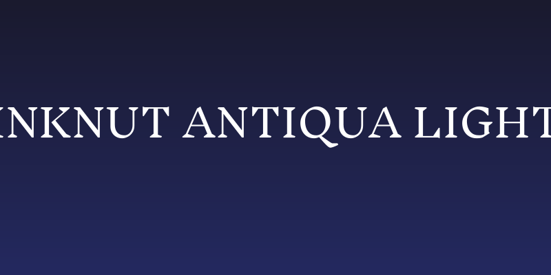 Inknut Antiqua Light Social Header