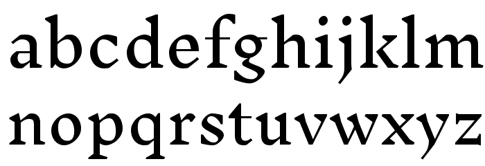 Inknut Antiqua Light Font LOWERCASE