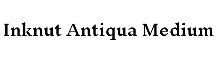Inknut Antiqua Medium  font caratteri gratis