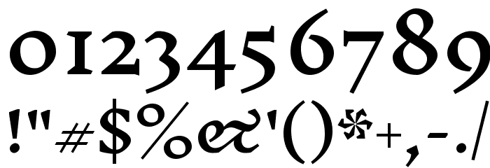 Inknut Antiqua Medium Font OTHER CHARS