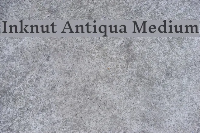 Inknut Antiqua Medium Example 2