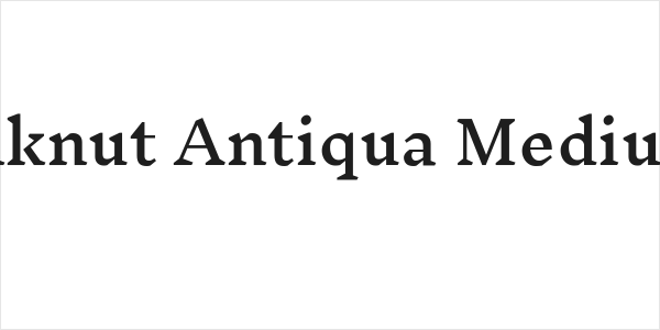 Inknut Antiqua Medium Logo