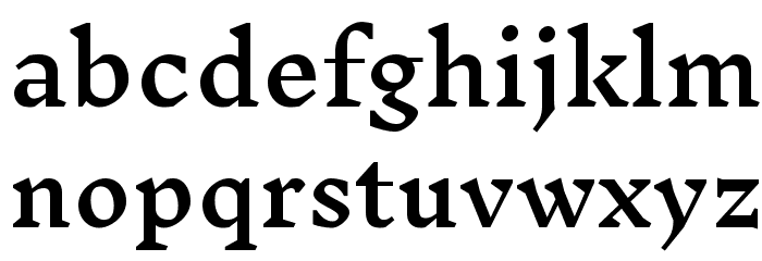 Inknut Antiqua Medium Font LOWERCASE