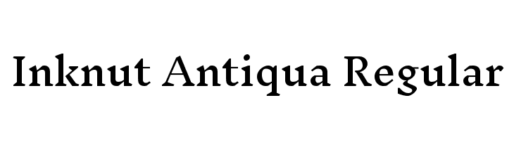 Inknut Antiqua Regular  لخطوط تنزيل
