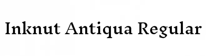 Inknut Antiqua Regular  baixar fontes gratis