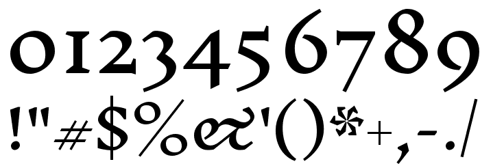 Inknut Antiqua Regular Font OTHER CHARS