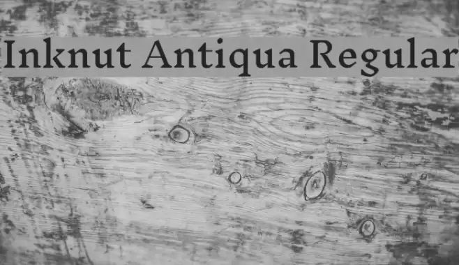 Inknut Antiqua Regular Font examples