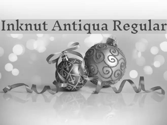 Inknut Antiqua Regular Font examples
