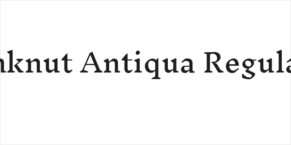 Inknut Antiqua Regular Logo