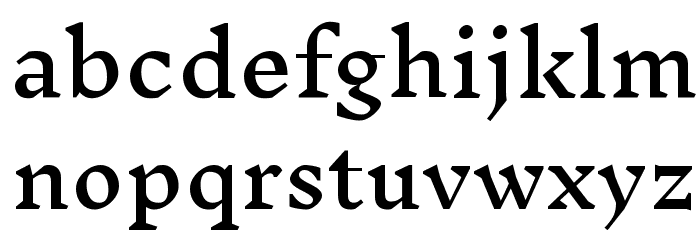 Inknut Antiqua Regular Font LOWERCASE