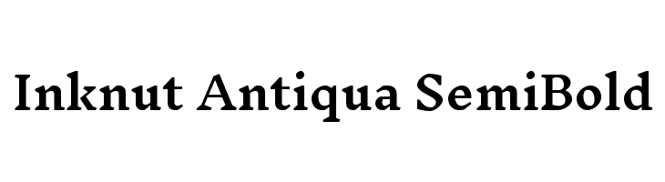 Inknut Antiqua SemiBold  Free Fonts Download