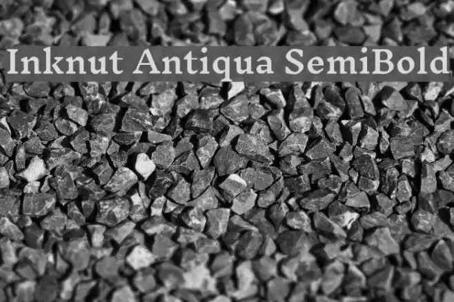 Inknut Antiqua SemiBold Font examples