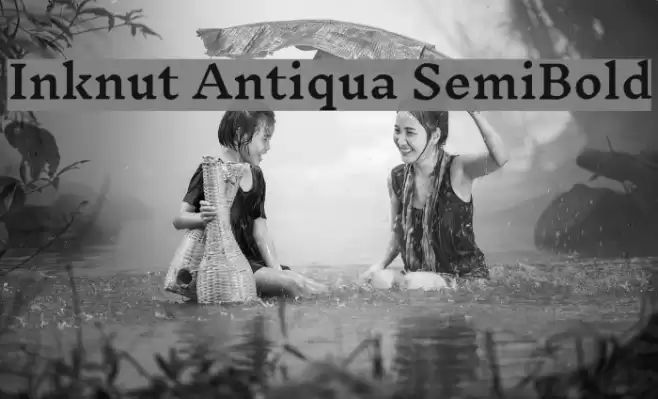 Inknut Antiqua SemiBold Font examples
